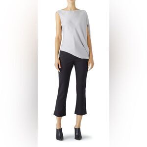 KaufmanFranco One Shoulder gray asymmetrical top small. NWT